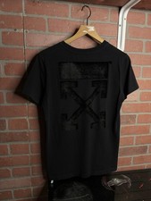 Off-White Fur Arrows Black T-Shirt Virgil Abloh Tee Women’s Size Medium  picture