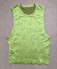 Lululemon Swiftly Green Muscle Tank Men’s Large Scoop Neck Stretch picture