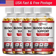 Blood Balance - Blood Sugar Support & Blood Pressure Supplement 4x 60 picture