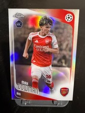 2025-26 Topps Chrome UEFA MAX DOWMAN Rookie RC Refractor SP #57 Arsenal picture