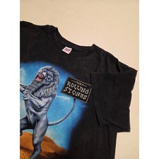 Vintage 1997 Rolling Stones Bridges To Babylon Tour Band Tee Single Stitch picture