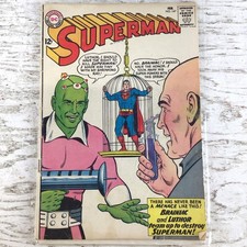 Vintage 1964 Superman Feb. #167 Braniac & Luthor Team Up To Destroy Superman picture