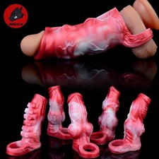Penis Sheath Male Bigger Cock Sleeve Reusable Girth Extender Enlarger Enhancer picture