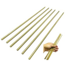 6PCS ZQToday Solid Brass Rods 3/16 x 12 Inch inch X 12 inch, Golden picture