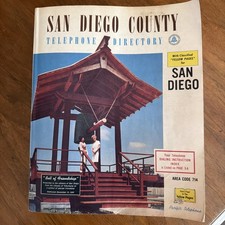 1962 San Diego County, CA Telephone Directory “Bell of Friendship Cover” 700+pgs picture
