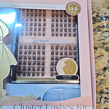 Lashview The Breeze Volume Cluster Eyelashes Black Superfine You Get 5 Boxes picture
