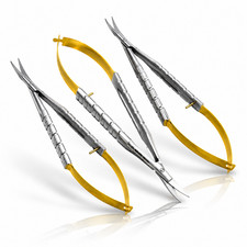 3 GERMAN CASTROVIEJO MICRO SURGERY SCISSORS 6