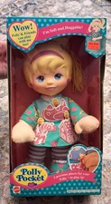 1995 Polly Pocket Soft & Huggable Friend Plush Doll Mattel Bluebird Vintage NIP  picture
