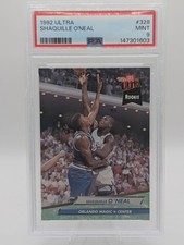 1992 Fleer Ultra Shaquille O'Neal #328 Rookie RC PSA 9 Mint picture