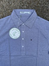 CRIQUET - NWT Organic Cotton Austin Mens Large Grey Short Sleeve Polo Shirt picture