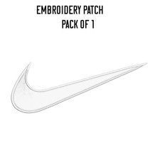Green Swoosh Logo Embroidered Patch Iron On Sew On Sportswear Clothing Badge picture