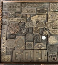 VTG Wyman Brass Printing Plates Colt-Wise-Goodyear-Set Of 61 picture
