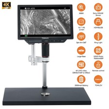 TOMLOV TM4K Max 4K Digital Microscope 2000x 10.1