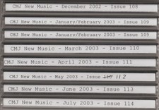 CMJ NEW MUSIC VOL 108, 109 (2), 110, 111, 112, 113, & 114 Dec 02 to Jul 03 picture