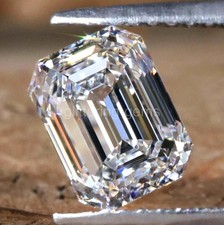 4.1 Carat Lab Grown CVD Diamond Emerald Cut VVS1 Clarity IGL Certified Gem 5DDA picture