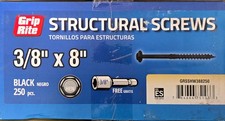 Grip-Rite Grip Rite Structural Screws Black - 3/8