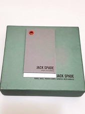 Jack Spade Black Men's Bifold Wallet, Solid Logo, Folding Credit Card Holder picture