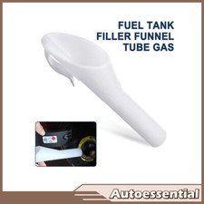 White Capless Fuel Funnel Gas Filler Spout For 09-20 Ford Lincoln 8U5Z-17B068-B picture
