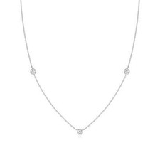 ANGARA 0.32Ct Natural Diamond Necklace for Women in 14K Solid Gold (G, VS2) picture