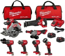 Milwaukee M18 FUEL Cordless Brushless 7 Tool Combo Kit (3697-27) picture