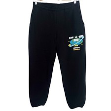 Barriers Worldwide 3landers NWT Sweatpants Black Sz S Elastic Waist Live Free picture