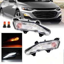 Pair LED Daytime Running Lights Fog Lights Lamps For Chevy Malibu 2019-2022 2023 picture