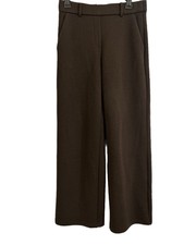 OGL Move FuzzLuxe Stretchy Mid Rise Straight Leg Pull-On Pants Brown w/Pockets M picture