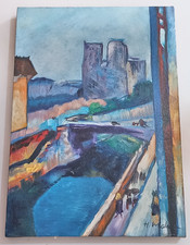 Henri Matisse, Painting Oil On Canvas , signed stamped vintage. picture