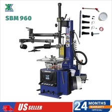 XK SBM-960 Heavy Duty Tire Changer 2500kg Bead Breaker Dual Helper Arm 110V picture
