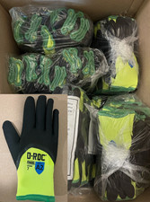 MAGID HV200W Hi-Vis Thermal Nitrile Work Gloves Size 7 Small 96 Pairs Bulk Case picture