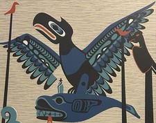 Serigraph 6 Canadian First Nations Artist Germaine Mauriaucourt (1932-2001) picture