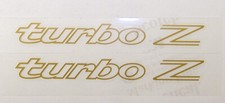 1984 through 1986 TURBO Z DECAL (Gold) Dodge Daytona Turbo Z LIKE NOS picture