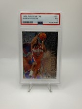 1996-97 Fleer Metal - Allen Iverson #201 (RC) PSA 7 picture