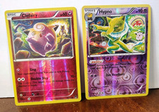 POKEMON HYPNO 51/122 & CLEFAIRY 81/122 REVERSE HOLOS BREAKPOINT TOMOKAZU KOMIYA picture
