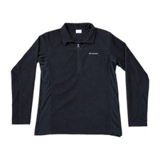 Columbia Men's Klamath Range II Black Half Zip Fleece Pullover Small AM6558 picture