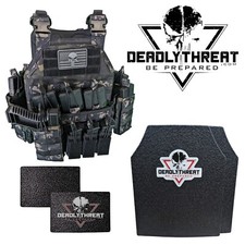 Urban Assault Ghost Camo Tactical Vest Plate Carrier With Level III Armor Plates picture