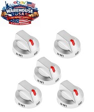 5PCS Gas Stove Knobs for Samsung NX60A6511SS/AA NX60A6711SS/AA NX60A6511SG/AA picture