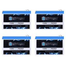Mighty Max 12V 12Ah Lithium Replaces Invacare L-3 Microporatable Scooter - 4Pack picture