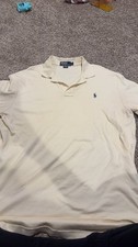 Ralph Lauren Polo Shirt in Cream with Blue Logo picture