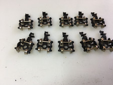 10 Pack Lot Unbranded Trucks, Metal Wheels and Rapido Couplers  N Scale Trains picture
