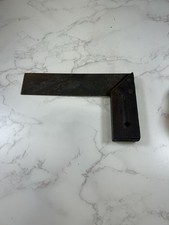 Vintage Simmons Wood Handle Try Square Rustic Primitive Old Tools picture