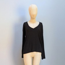 Anthropologie Black Long Sleeve Textured Top - Medium picture