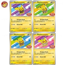 Lot 4 Pikachu Batik Complete Set 101 154 155 190 SV-P Pokemon Indonesia SEALED picture