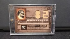 2005 Donruss Biography Babe Ruth HR #82 Game Used Bat Relic UNIQUE Yankees picture