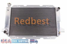 4 Row Alu Radiator For 1983-1997 Ford F150 F250 F350 Bronco 351 460 5.8L 7.5L V8 picture