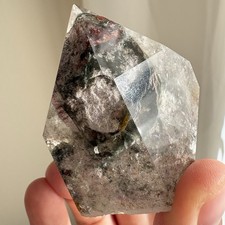 Natural Crystal Garden Quartz Tower Wand Lodalite Phantom Quartz Crystal Obelisk picture
