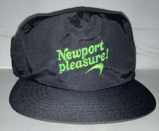 Vtg Newport Pleasure Cigarettes Snapback Hat Cap Rare 90s Deadstock Smoking picture