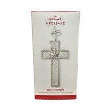 2013 Hallmark Bless This Home Christmas Ornament - Jesus - God - Cross picture