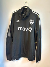 adidas Men's FC Dallas MLS COLD.RDY Pullover Warmup Jacket Black 2XL. NWT picture