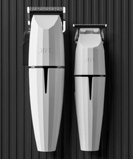 JRL White Ghost Hair Clipper & Trimmer SET - Onyx with Docks - BRAND NEW picture